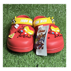Marvel Avengers Iron Man Unisex Kids Red/Yellow Clog Shoes US 13.5 EU 31