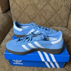 Adidas Handball Spezial Light Blue Cloud White JI2902 Size 6Y Fits Women sz 7.5