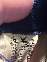 Nike Air Force 1 Youth Size 2.5 Y. White/Blue CZ1685-101