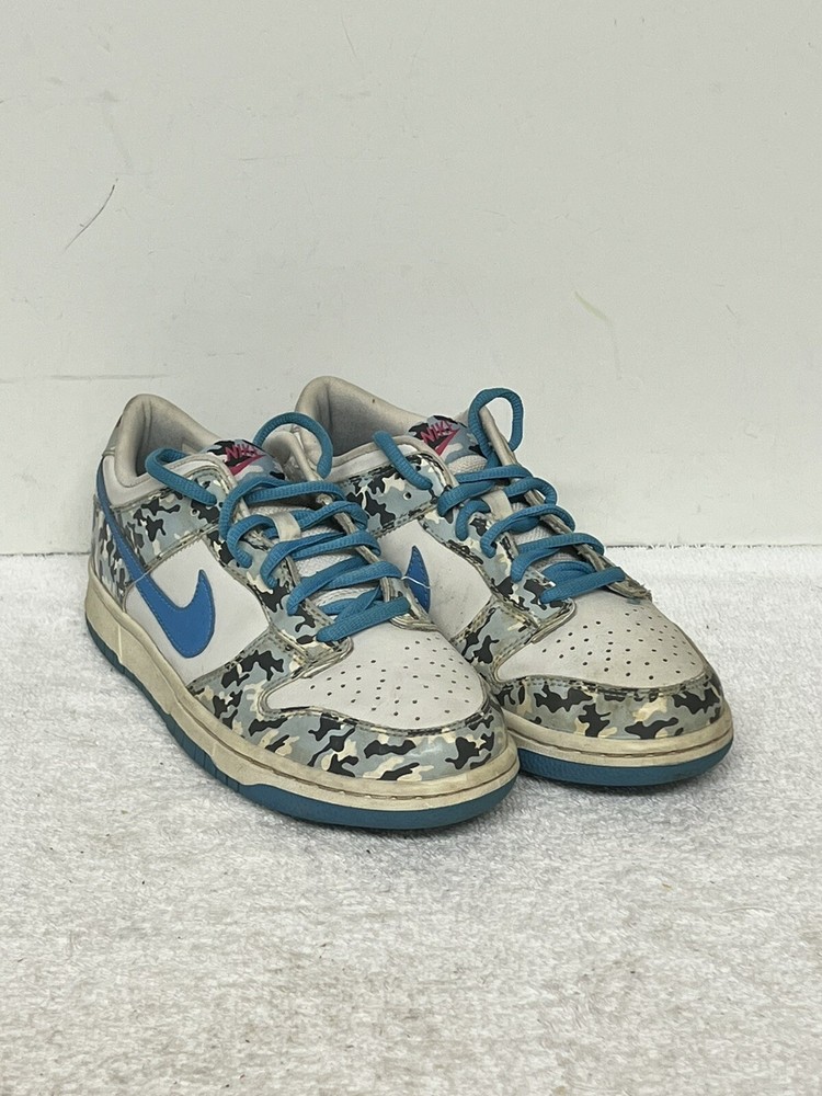 REDUCED. Very Rare Nike 309601-142 Dunk Low GS Winter Blue Camo 2006 Size 6Y