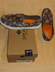 SPERRY Top Sider Salty Washable CAMO Shoes Youth size 5 Ladies Sz 7-7.5