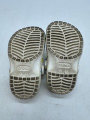 Crocs Classic Clogs Kids White Dinosaur Graphic Rubber Slip-On Comfort – C5