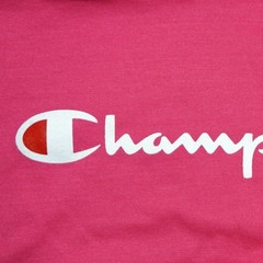 Champion Classic Script Logo Youth (Knockout Pink) Powerblend Pullover Hoodie