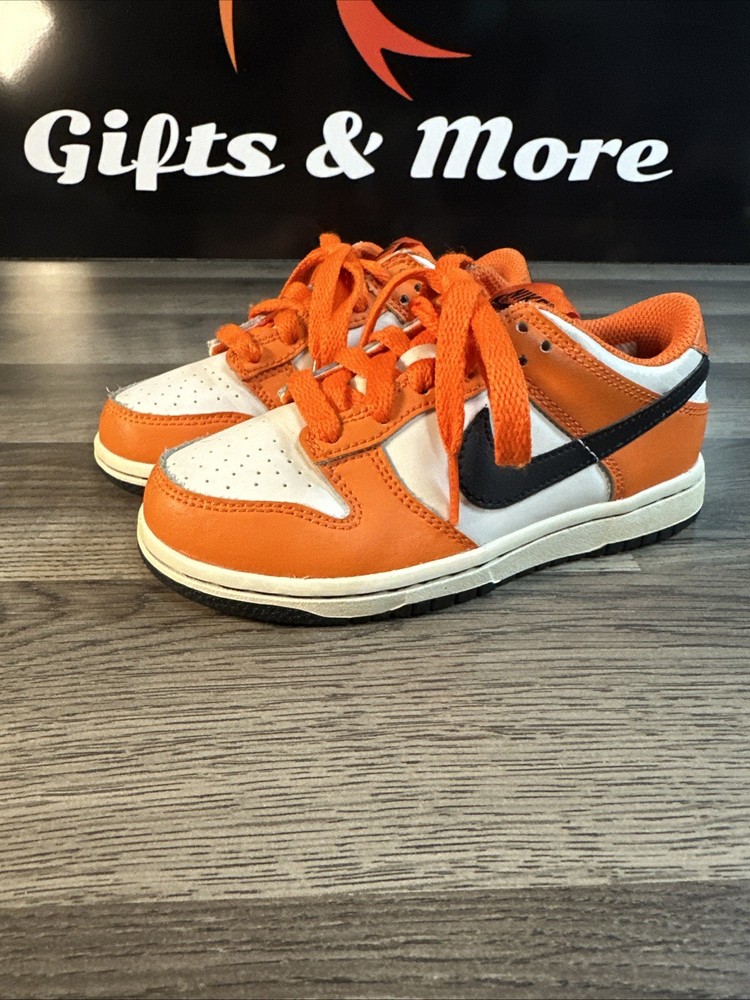 Nike Dunk Low TDE “Halloween” Orange / Black / White Child Size 11C DH9756-003