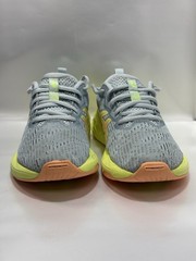 Asics Kids Size 3 Nova Blast Grey/Green/Yellow Running Shoes 1014A317