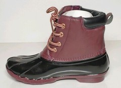 KIDS GAVIN 17K DUCK BOOTS NEW / BOX BURGUNDY / BLACK MULTIPLE SIZES