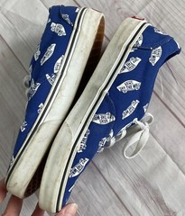 Vans Doheny Off The Wall Skate Shoe Blue Logo Unisex Youth Size 5
