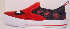 NWT Spider-Man Boys Twin Gore Casual Slip On Sneakers Kid / Youth Sizes 1 3 4