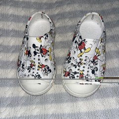 Disney Native Mickey Mouse C5 Unisex Children’s Shoes White Slip-On Waterproof
