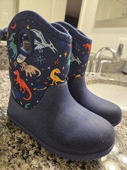 JAN & JUL Kid Boys Waterproof Boots Fall & Winter (Space Dinos, Size 10…