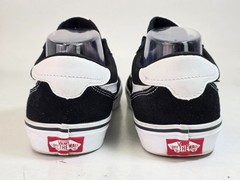 Vans Old Skool Youth Sneakers Size 7 Black White Suede Canvas Skate Shoes