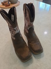 Durango Square Toe Boots Desert Digital Camo DBT0208C Sz 2M Western Kids