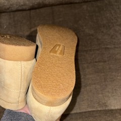 KIDS Tan CLARKS WALLABEEBOOTO Suede High Top Boots Shoes Youth 2.5w