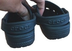 Crocs Classic Iconic Comfort Black Back Strap Clog Sandals Infant Toddler Size 6