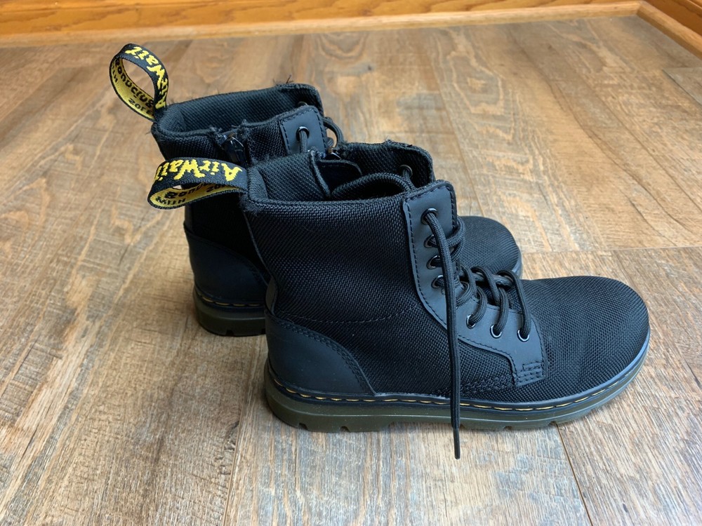 Dr. Martens Combs J Youth Kid’s Black Lace Up/Side Zip Ankle Boots Size: 2 US M