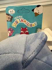 Original Squishmallow Samir the Whale Plush Slippers Kids Youth Size 6/7 NEW