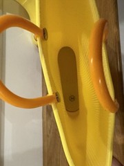 Yellow Rubber Rain Boots with Pull On Handles~Youth Kid’s~Size US 2~EUR 34