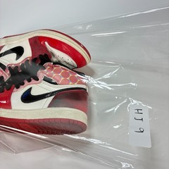 Air Jordan 1 High OG Spider Man Red Black Casual Sneakers DV1749-601 Youth Sz 3Y