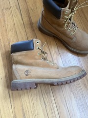 Timberland Junior Tan Leather Waterproof Lace-Up Boots Unisex Kids Size 5M