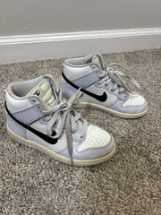 Nike Dunk High GS Football Blue Grey Black Youth Size 13c Used