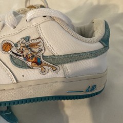 Nike Air Force 1 Space Jam Low Top Hare Rabbit & Bugs Bunny DM3353-100 Youth