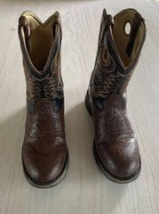 Lil‘ Durango Round Toe Western Boots BT200 Brown/Black Kids Size 3 M