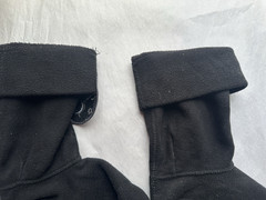 Hunter Rocket Ship/ Moon Boot Socks Kids Medium Black Fleece Cuff Liner Unisex