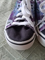 Monster Jam-Grave Digger-Canvas Upper Lace Up Sneakers- Kids Size 11