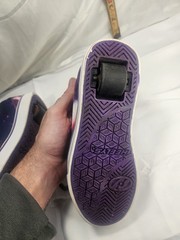 Heelys Purple Galaxy Space Purple Sneaker Skate Shoe Youth Size 3 With Wheels