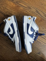 Nike Dunk Low size 4Y Shoe Sneaker Grey/Midnight Navy/Summit UV FB9109-002