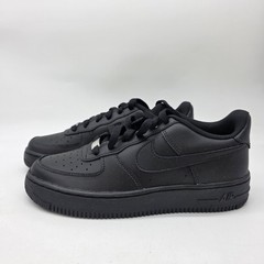 Nike Air Force 1 LE Shoes Youth Size 5.5Y Black Leather Low Top Casual Sneakers