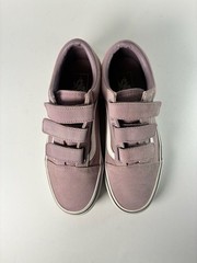 Vans Old Skool V Hook and Loop Mauve Suede Sneakers
