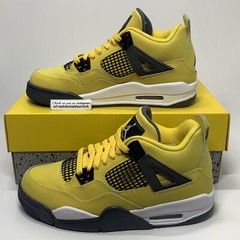 Jordan 4 Lightning Grade School Size 6Y 408452-700 Air Jordan Retro Tour Yellow