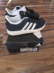 adidas Grand Court 00s K Black/White Unisex Kids Sneaker US 4 JH6178