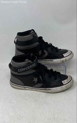 Converse Kids Pro Blaze Easy-On A09328C Black White Lace-Up Sneaker Shoes Sz 3.5