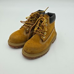 Timberland 6-Inch Premium Waterproof Wheat Boots Toddler Sz 8 Wheat Nubuck 12809