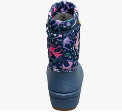 Bogs Snow Shell Boots-Unicorn Meadow (Toddler/Little Big Kid), Indigo Multi 4 US