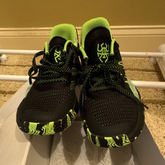 Adidas D.O.N. Issue #1 Marvel Basketball Sneakers Black/Green Youth 2.5 EF2937