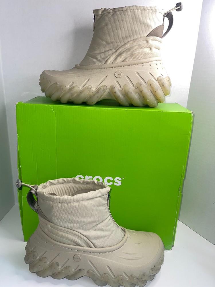 Unisex Adults Crocs Echo Boots Z Shield – Moonlight Off-White |Streetwear|M9/W11