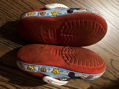 Super Mario Bros crocs Kids Size 1