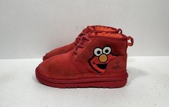 Ugg x Elmo Neumel II 2 Boots 1127431K Red Suede Kids Size 2 Sesame Street
