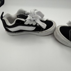 Toddlers Authentic Vans Shoes Size 12 (Black And White)