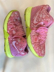 Nike Kyrie 5 Spongebob Patrick Star Pink Yellow Athletic Sneakers Kids 1Y