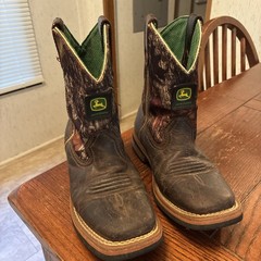 John Deere Western Boots Boys 3M Leather/Mossy Oak JD2368