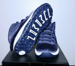 Nike Air Jordan 11 Retro PS Midnight Navy Velvet Youth Size 2Y DO3857-441