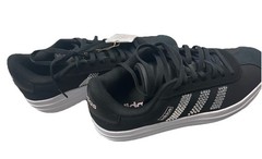 Adidas VL Court Bold Black Sparkle Glitter Women Platform Shoes 5.5 Skater New