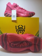 Adidas Donovan Mitchell Crayola D.O.N 2 J Power Pink Red Grade School Size 6.5Y
