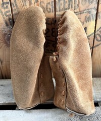 Moccasins Beaded Shoes Cosplay Native Sheepskin Insoles Soft Size 1.5 Kids