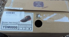 Twisted X Kids Driving Mocs D Toe size 3M Bomber/Neon Orange