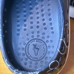 Native Disney Jefferson Kids Size C8 Mickey Mouse Doodle Black Slip-On Shoes
